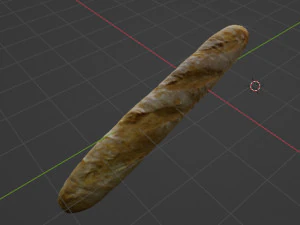 Baguette 3D Model