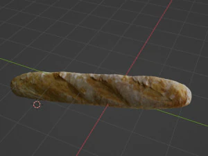 Baguette 3D Model