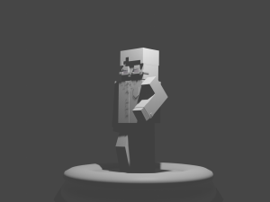 Minecraft character 3D 프린트 모델