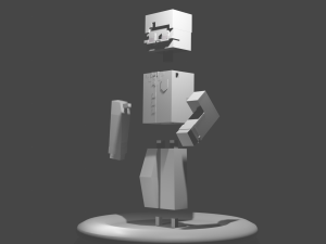 Minecraft character 3D 프린트 모델
