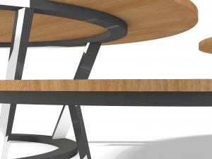 Table - wooden table - Rhino 6 modelling 3D 모델