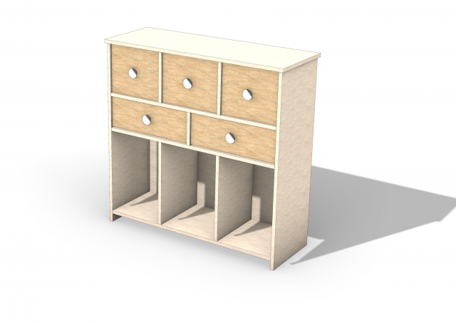Cupboard - wooden cupboard - Rhino 6 modelling 3Dモデル .c4d .max .obj .3ds .fbx .stl .blend 