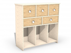 Cupboard - wooden cupboard - Rhino 6 modelling 3Dモデル