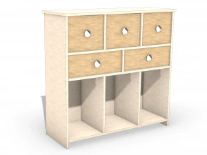 Cupboard - wooden cupboard - Rhino 6 modelling 3D Model