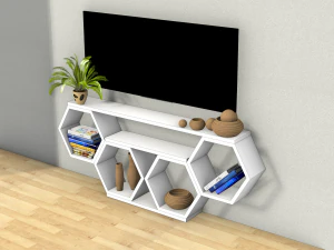 टीवी शेल्विंग यूनिट - शेल्फ़ - राइनो 6 मॉडलिंग 3D मॉडल