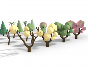 Plants - Plants by seasons - Rhino 6 modelling 3D Model