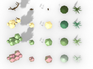 Plants - Plants by seasons - Rhino 6 modelling 3D Model