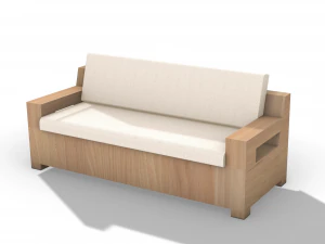 Диван - тахта - крісло - модель Rhino 6 3D Модель