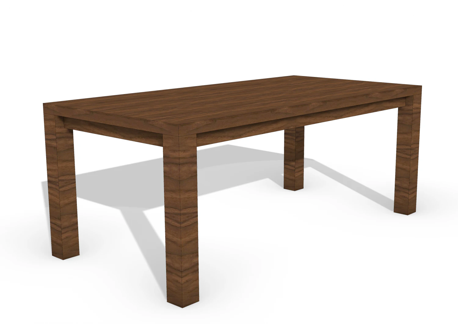 Table - wooden table - Rhino 6 modelling 3D Model .c4d .max .obj .3ds .fbx .stl .blend 