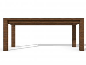 Table - wooden table - Rhino 6 modelling Model 3D