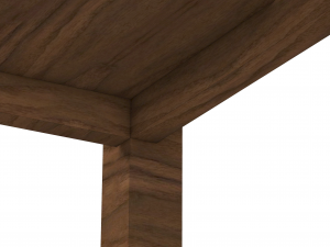 Table - wooden table - Rhino 6 modelling Model 3D