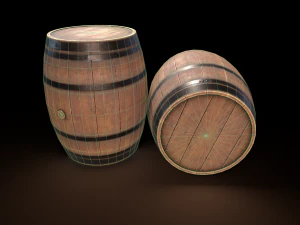 Botte di legno Modello 3D