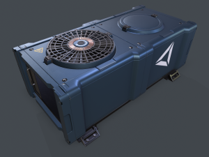 Sci-fi ventilation box 3Dモデル