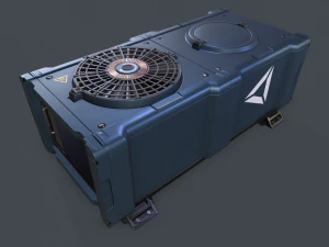 Sci-fi ventilatiebox 3D Model