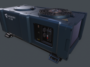 Sci-fi ventilation box 3D Model