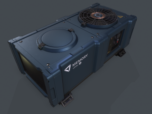 Sci-fi ventilation box 3D Model