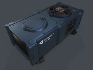 Sci-fi ventilatiebox 3D Model