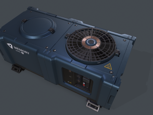 Sci-fi ventilation box 3D Model