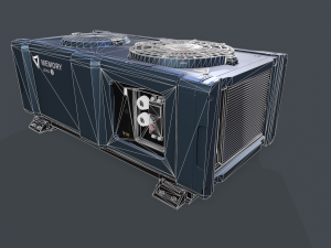Sci-fi ventilation box 3D Model