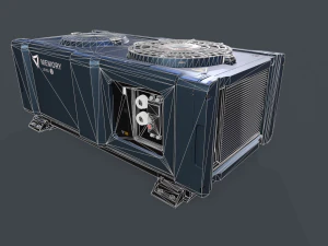Sci-fi ventilatiebox 3D Model