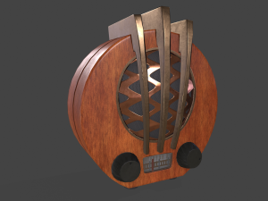 Retro radio 3D Model
