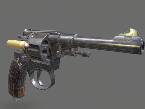 Nagant 1910 3D Модель