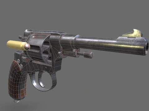 Nagant 1910 3D Model