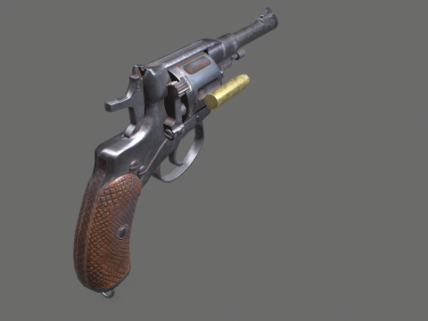 Nagant 1910 3D Модель