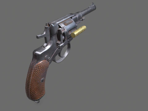 Nagant 1910 3D Model