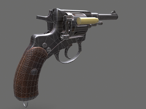 Nagant 1910 3D Модель