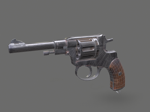 Nagant 1910 3D Модель