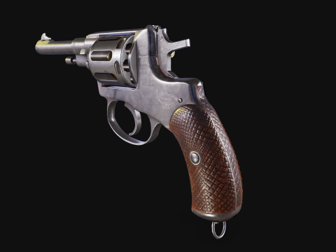 Nagant 1910 3D Модель