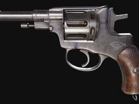 Nagant 1910 3D Model