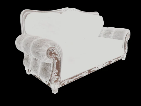 Leather sofa 3D Print Model