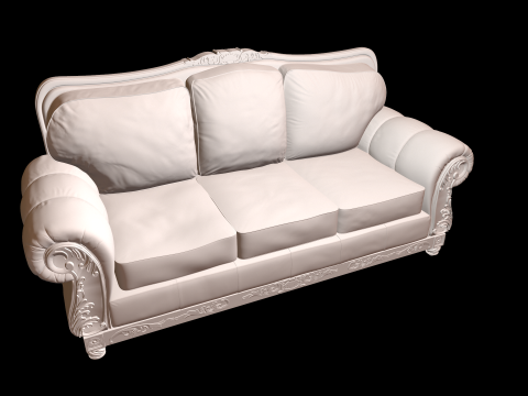 Leather sofa 3D प्रिंट मॉडल