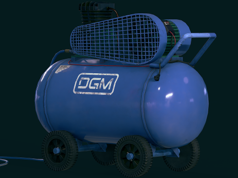 エアコンプレッサー 3Dモデル