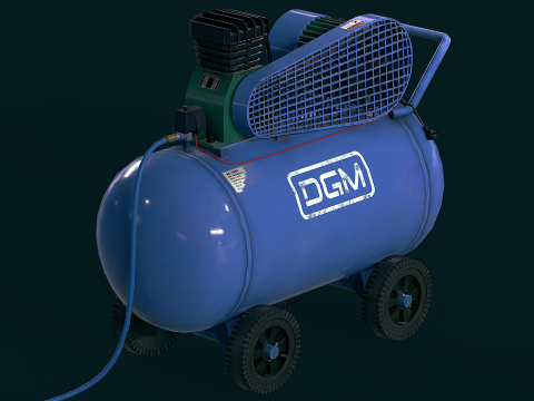 エアコンプレッサー 3Dモデル