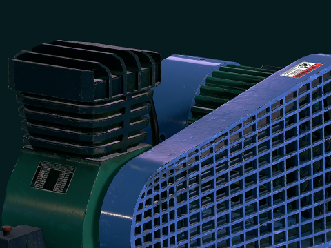 エアコンプレッサー 3Dモデル