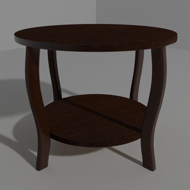 Wooden table 3D 모델 .c4d .max .obj .3ds .fbx .stl .blend 