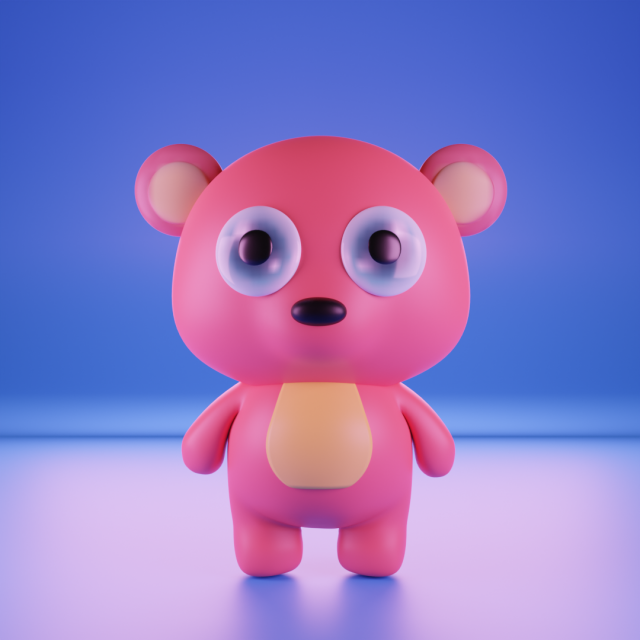 Miś Model 3D .c4d .max .obj .3ds .fbx .stl .blend