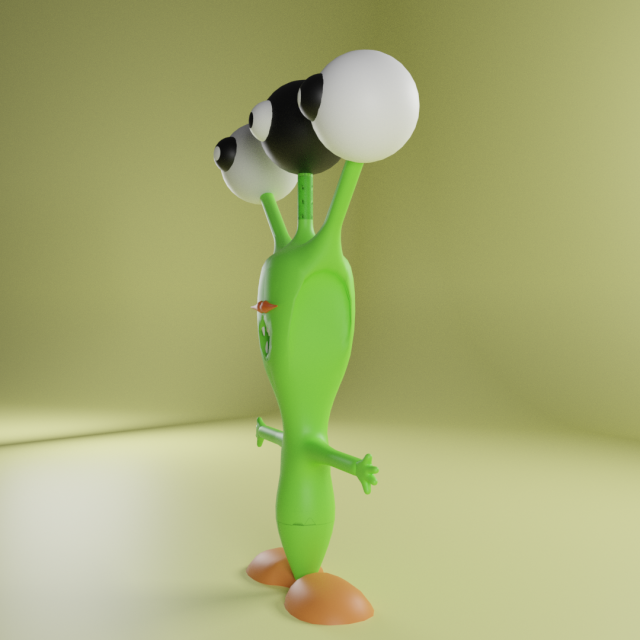 Green Monster Plant Modelo 3D .c4d .max .obj .3ds .fbx .stl .blend 
