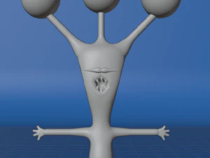 그린 몬스터 플랜트 3D 모델