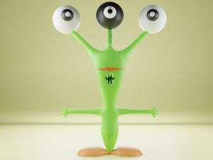 Green Monster Plant Modelo 3D