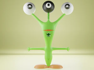 그린 몬스터 플랜트 3D 모델