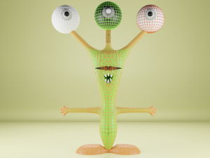 Green Monster Plant Modelo 3D