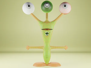 그린 몬스터 플랜트 3D 모델