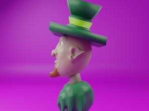 Green Elf Model do druku 3D