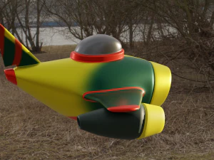 Cartoon airplane 3D Model