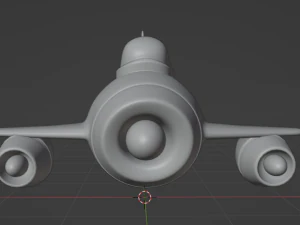 Cartoon airplane 3D Model