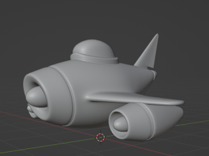 Cartoon airplane 3D मॉडल